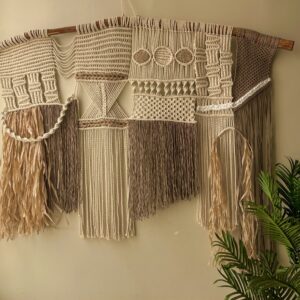 Boho Mosaic Macrame Wall Hanging