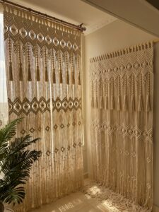 handmade macrame curtains