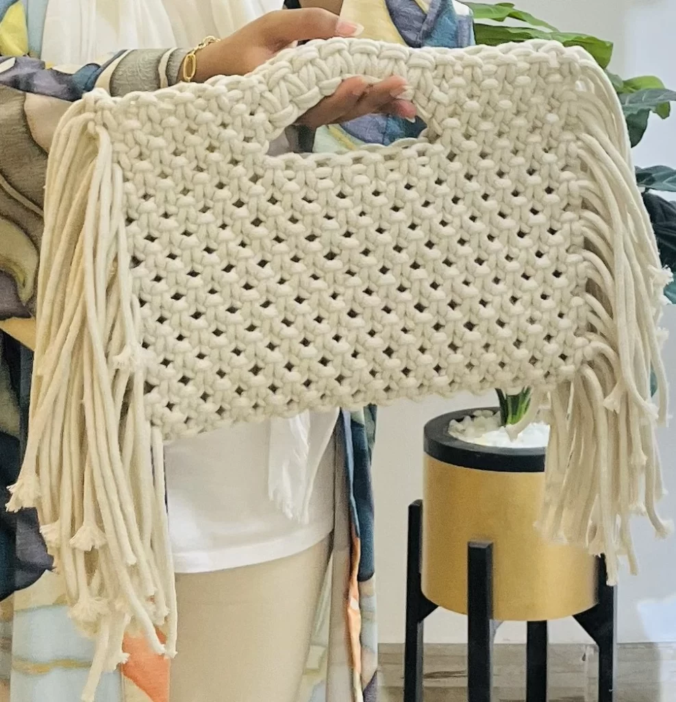 macrame handmade bag boho bohemian