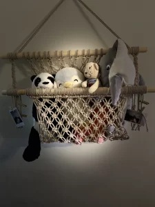 Macrame handmade toy wall hanging