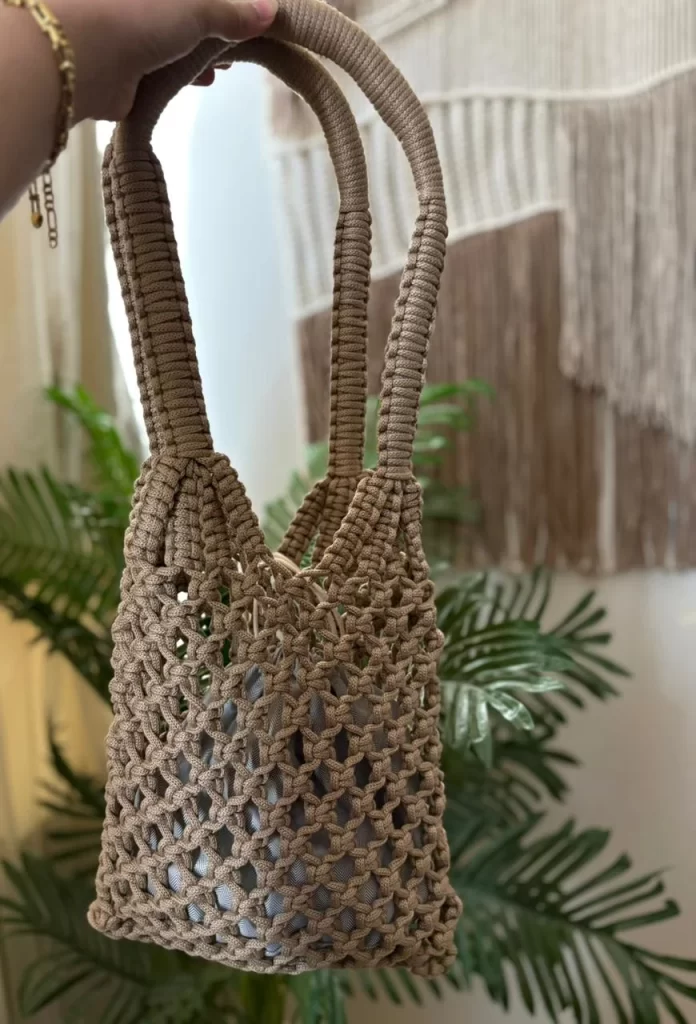 Macrame handmade bag