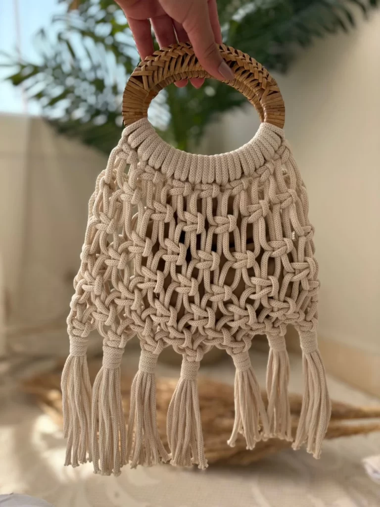 Macrame handmade summer bag